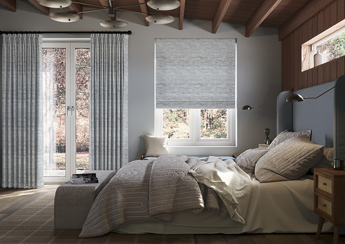 Laura Ashley Whinfell, Silver - Roman Blind - Image 3